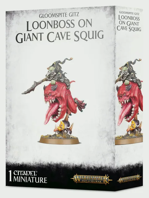 Gloomspite Gitz Loonboss On Giant Cave Squig