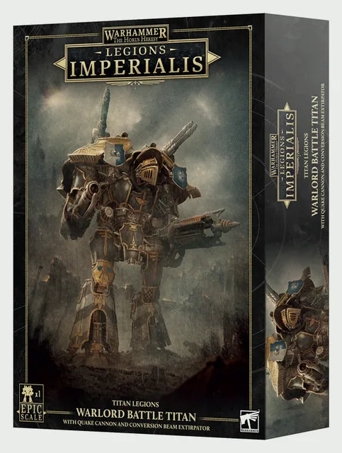 Legions Imperialis Warlord Titan with Quake Cannon & Conversion Beam Extirpator