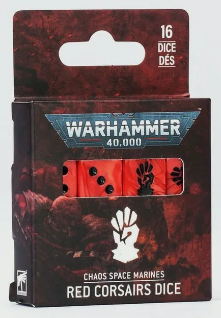 Chaos Space Marines: Red Corsairs Dice