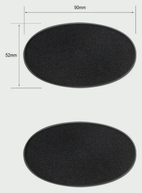 Citadel: 90x52mm Oval Bases