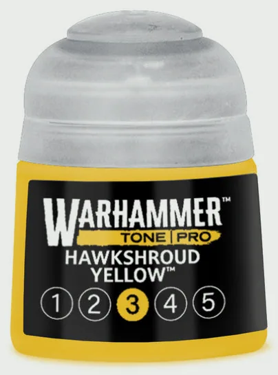 Warhammer Tone Pro: Hawkshroud Yellow 3 - 12ml