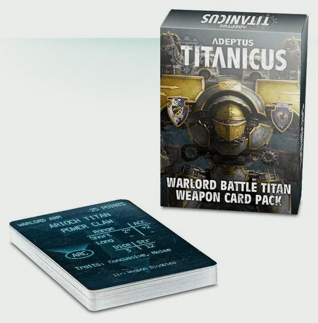 Adeptus Titanicus Warlord Battle Titan Weapon Card Pack (D)