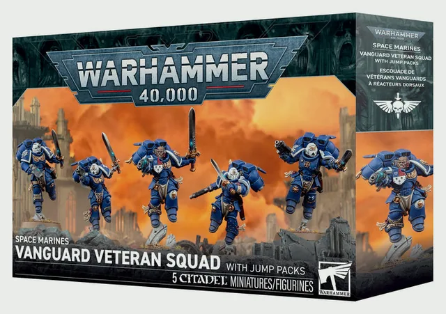 Space Marines: Vanguard Veteran Squad With Jump Packs