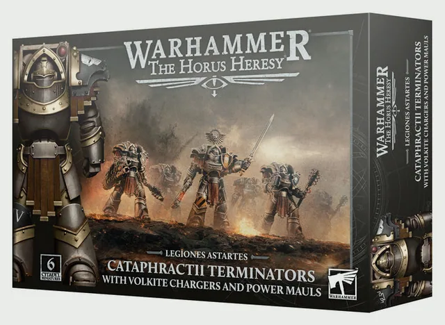 Legiones Astartes Cataphractii Terminators with Volkite Chargers and Power Mauls