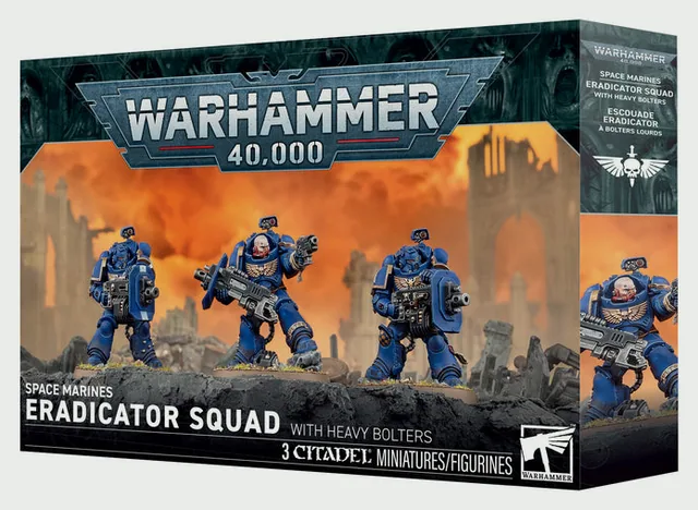 Space Marines: Eradicator Squad With Heavy Bolters