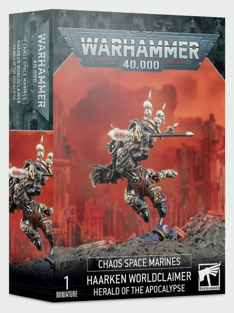 Chaos Space Marines Haarken Worldclaimer, Herald of the Apocalypse