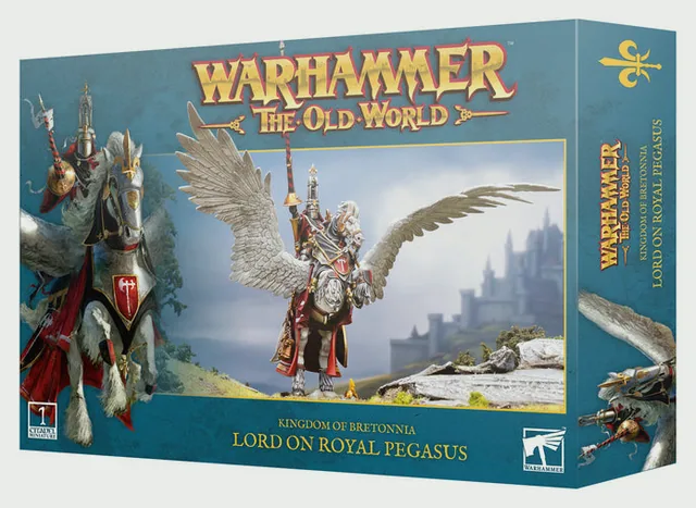 Kingdom Of Bretonnia Lord On Royal Pegasus