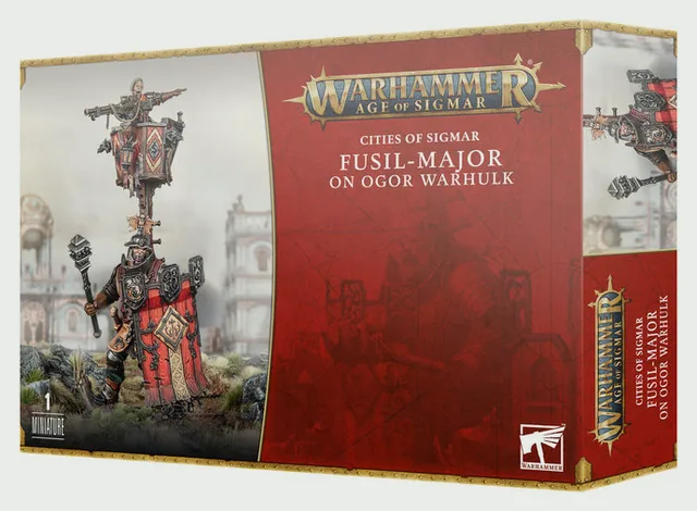 Cities Of Sigmar Fusil-Major On Ogor Warhulk