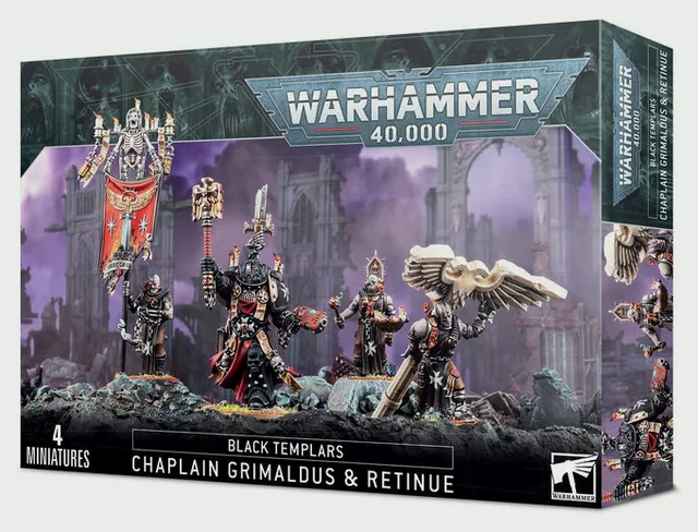 Black Templars Grimaldus & Retinue