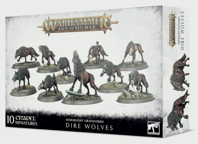 Soulblight Gravelords Dire Wolves